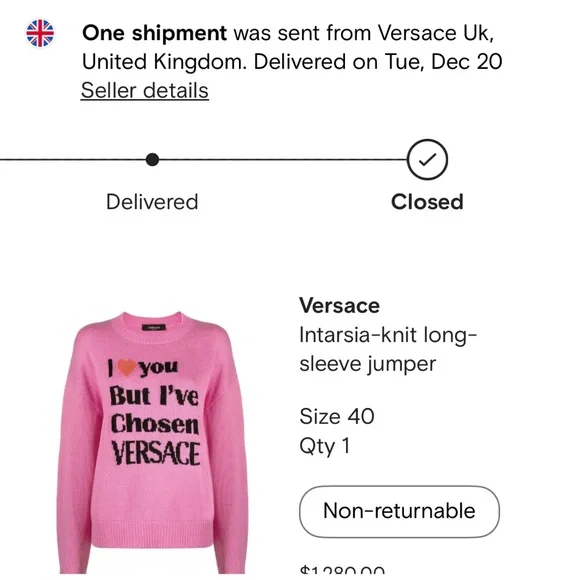 Versace top - Picture 1 of 3